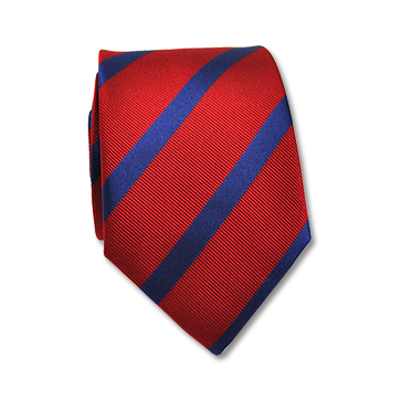 Jonghart blauwe stropdas met strepen Rood blauwe streep stropdas – Jonghart gestreepte stropdas in blauw en rood