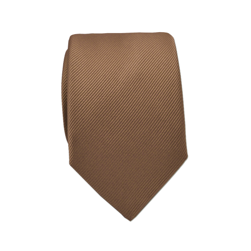 Jonghart bruine effen stropdas Hazelnoot effen stropdas – Jonghart effen stropdas in bruin — J100.020
