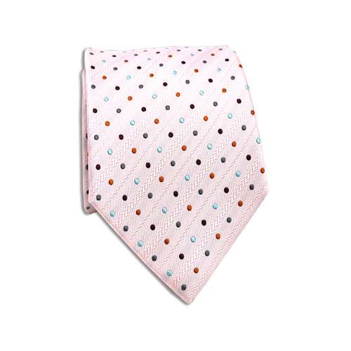 Jonghart roze stropdas met stippen Corbata de lunares rosa – Corbata de lunares en rosa y blanco de Jonghart