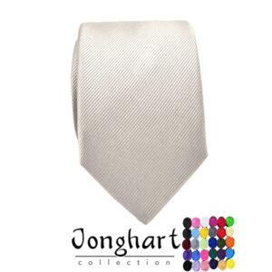 Arctis witte effen stropdas – Jonghart effen stropdas in wit — J100.105