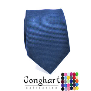 Donkerblauwe effen stropdas – Jonghart donkerblauwe effen stropdas