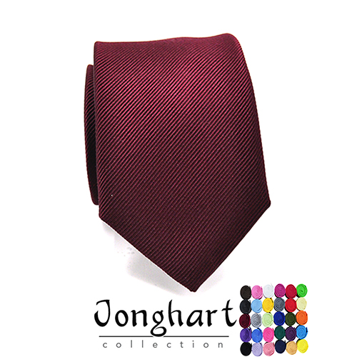 Jonghart bordeauxrode effen stropdas Bordeaux effen stropdas – Jonghart bordeauxrode effen stropdas