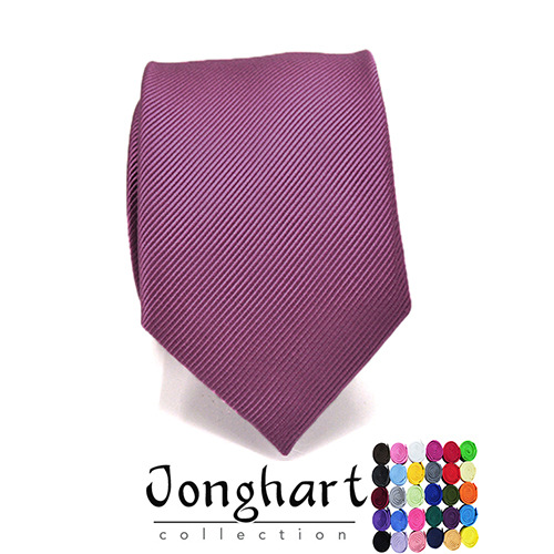 Jonghart paarse effen stropdas Lavendel effen stropdas – Jonghart effen stropdas in paars — J100.006